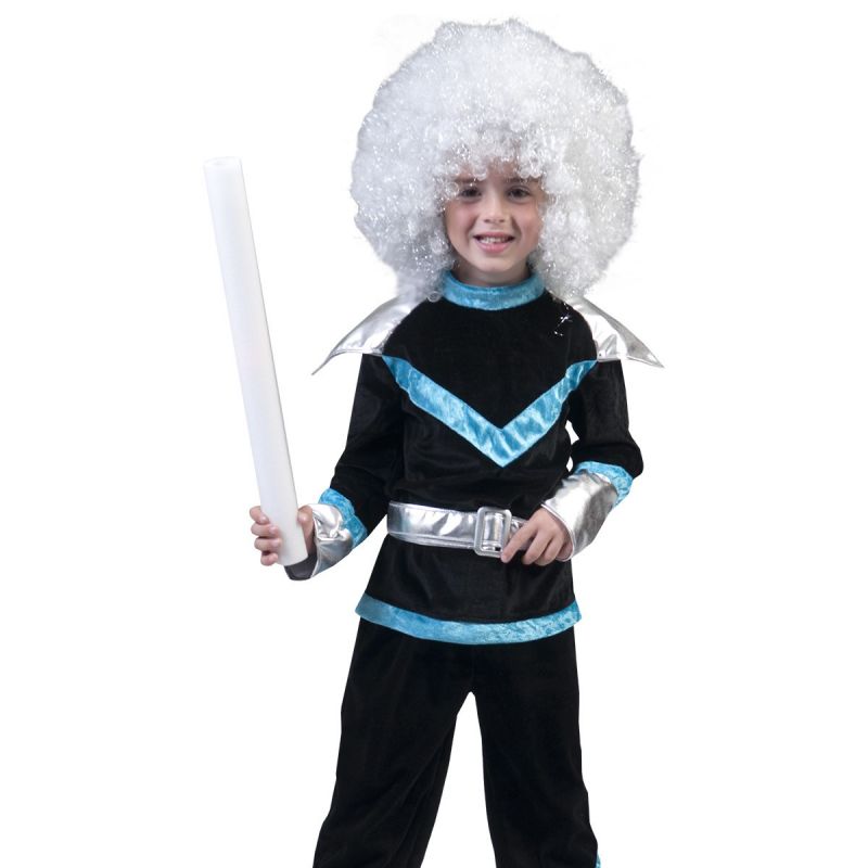 galaxy-boy<br>
Hose und Oberteil sind in schwarz und mit leuchtend blauen und silbernen Streifen verziert
<br>
Home/Kostüme/Berufe/Kinder<br>
[http://www.pierros.de/produkt/galaxy-boy, jetzt auf Pierros.de kaufen]  - Pierros Kinderkostüme - Mayen- Bild 1