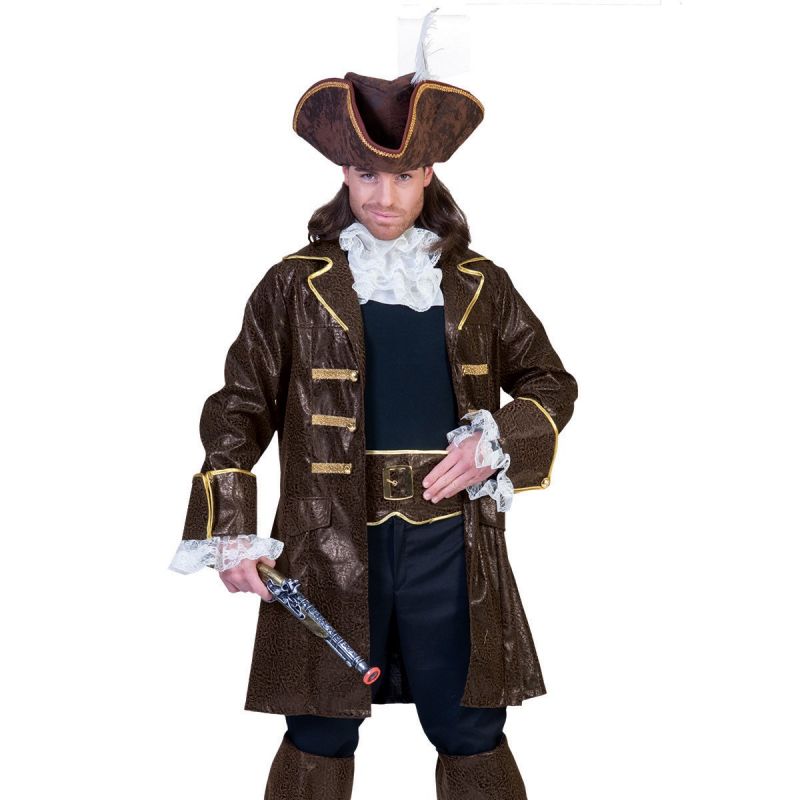 pirat-francis<br>
Kostüm, bestehend aus Jacke, Jabot, Gürtel und Stulpen in Lederoptik. 
<br>
Home/Kostüme/Piraten/Herren<br>
[http://www.pierros.de/produkt/pirat-francis, jetzt auf Pierros.de kaufen]  - PIERRO'S in Mayen - Mayen- Bild 1