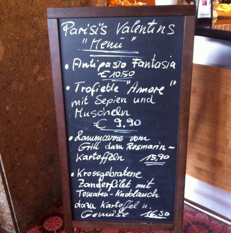 Parisi's Valentins Menü - Parisi Ristorante - Pizzeria - Bar - Augsburg- Bild 4