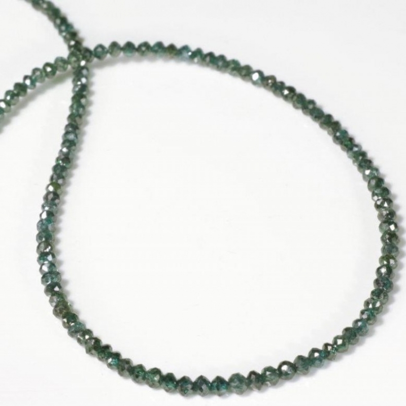 Kette, grüne Diamanten, 750- Gold - TRIMETALL Schmuck - Design - Objekte - Köln- Bild 1