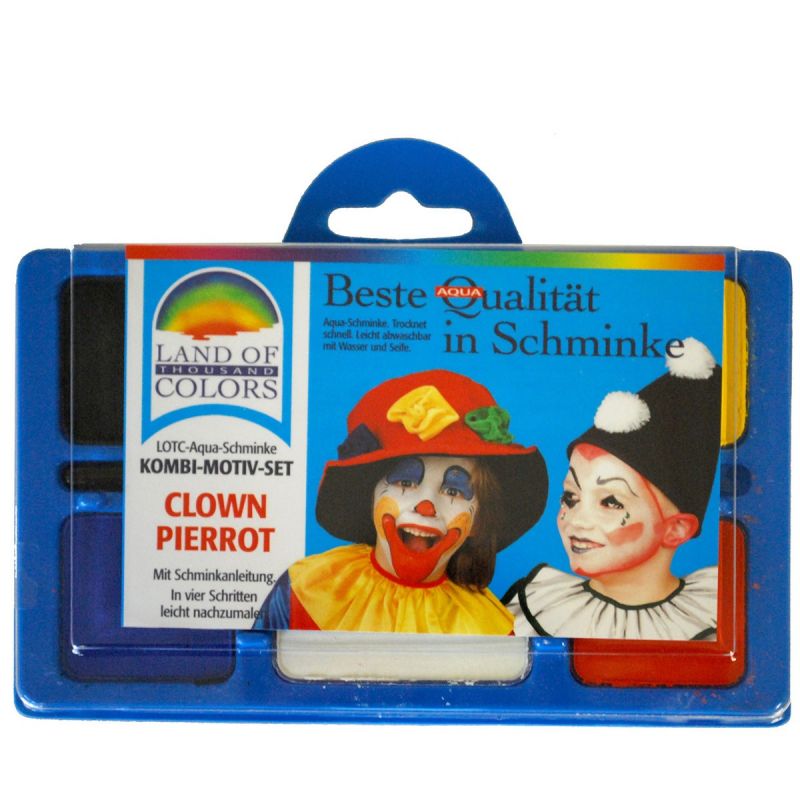 make-up-set-clownpierrot<br>
Aqua Schminke in Clownfarben
<br>
Home/Accessoires/Schminke & Tattos<br>
[http://www.pierros.de/produkt/make-up-set-clownpierrot, jetzt auf Pierros.de kaufen]  - Pierros Schminke - Mayen- Bild 1