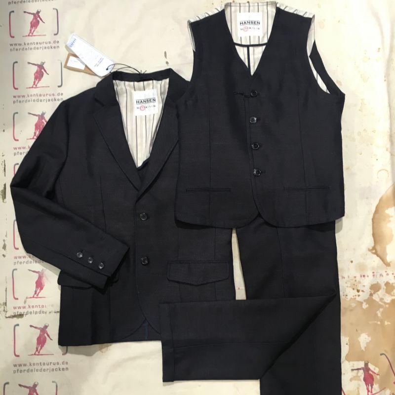 Hansen AW16: 3 piece cotton/wool suit,  real indigo ,  S - XL, EUR  925,- - Kentaurus Pferdelederjacken - Köln- Bild 1