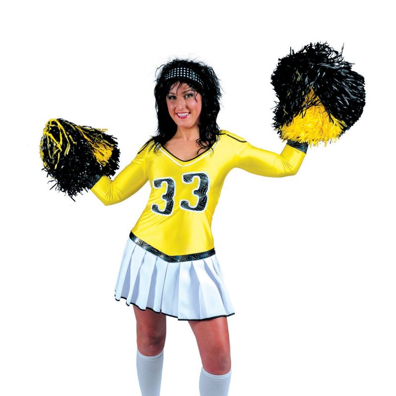 cheerleader-jill<br>
Kleid in gelb, weiß und schwarz
<br>
Home/Kostüme/Gruppen/Damen<br>
[http://www.pierros.de/produkt/cheerleader-jill, jetzt auf Pierros.de kaufen]  - PIERRO'S in Frechen - Frechen- Bild 1