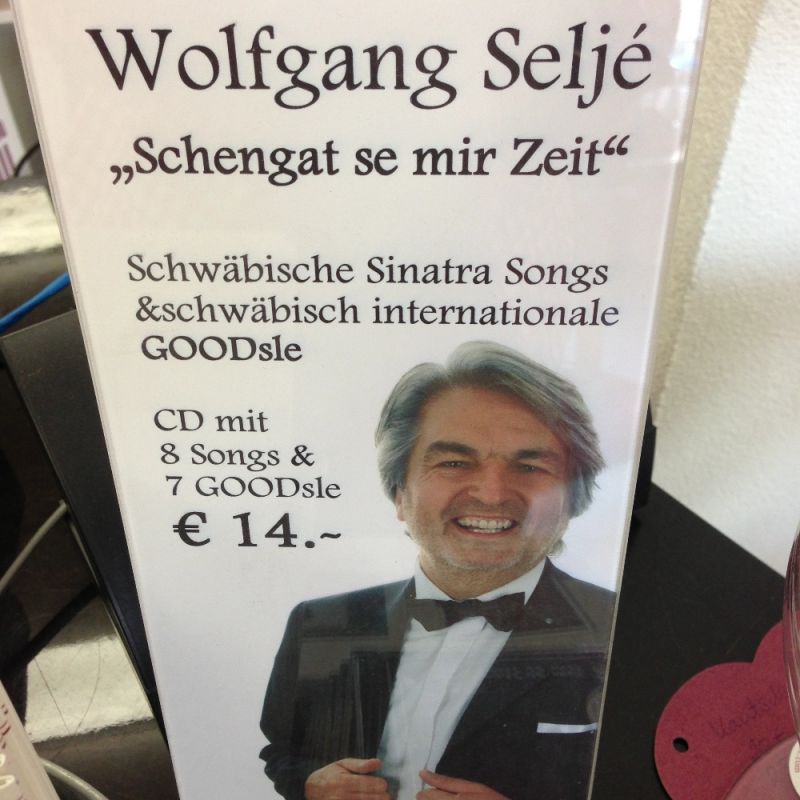 Der schwäbische Frank Sinatra - Wolfgang Selje bei der SchwabenLiebe - Musik CD exklusiv bei uns erhältlich - was für ein schönes Stuttgarter Geschenk!  - SchwabenLiebe - Stuttgart- Bild 4