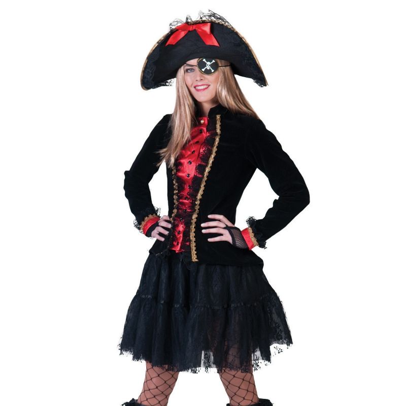 jacke-zoe-schwarzrot<br>
Diese wunderschöne schwarze Jacke Zoe mit den roten Rüschen und der goldenen Borte
<br>
Home/Kostüme/Piraten/Damen<br>
[http://www.pierros.de/produkt/jacke-zoe-schwarzrot, jetzt auf Pierros.de kaufen]  - PIERRO'S in Mayen - Mayen- Bild 1