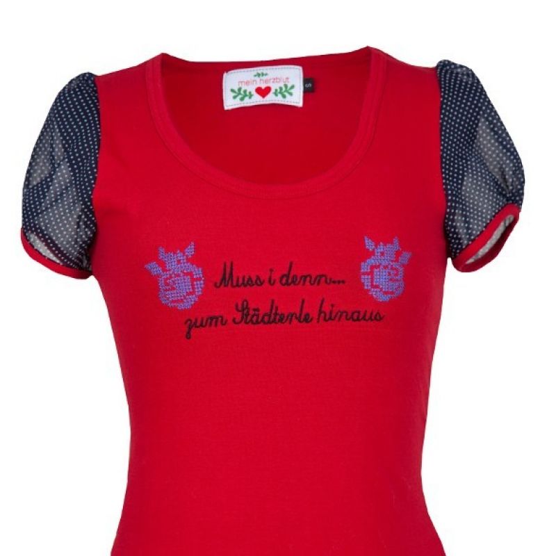 Zauberhaftes T-Shirt von mein herzblut, mit Stickerei - Kleiderfee - Memmingen- Bild 1