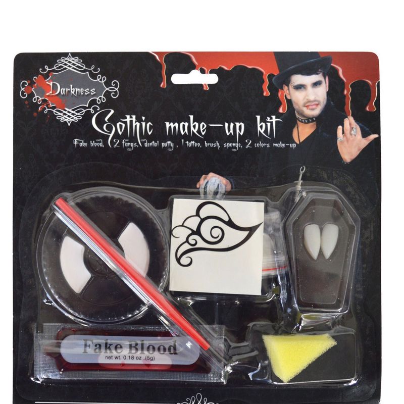 make-up-set-vampirgothic<br>
5 g Blut, Zähne, Schwamm, Pinsel, Tatoo, Make up
<br>
Home/Accessoires/Schminke & Tattos<br>
[http://www.pierros.de/produkt/make-up-set-vampirgothic, jetzt auf Pierros.de kaufen]  - Pierros Schminke - Mayen- Bild 1