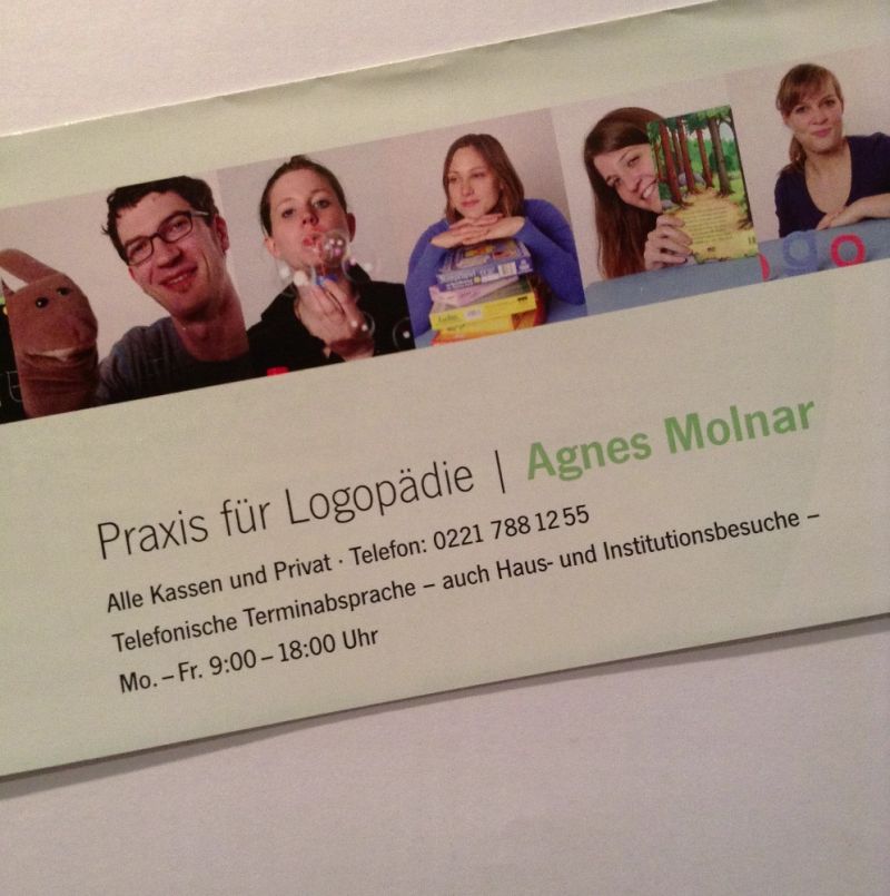 Logopädie in Köln-Ehrenfeld --- Logopädische Praxis am Neptunbad Agnes Molnar - Logopädische Praxis am Neptunbad - Agnes Molnar - Köln- Bild 1