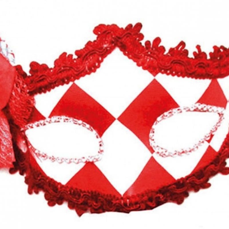 [http://www.pierros.de/masken-c-257_1449/maske-ilaria-rotweiß-p-6018/, jetzt kaufen] - Pierro's Karnevalsmasken - Mayen- Bild 1
