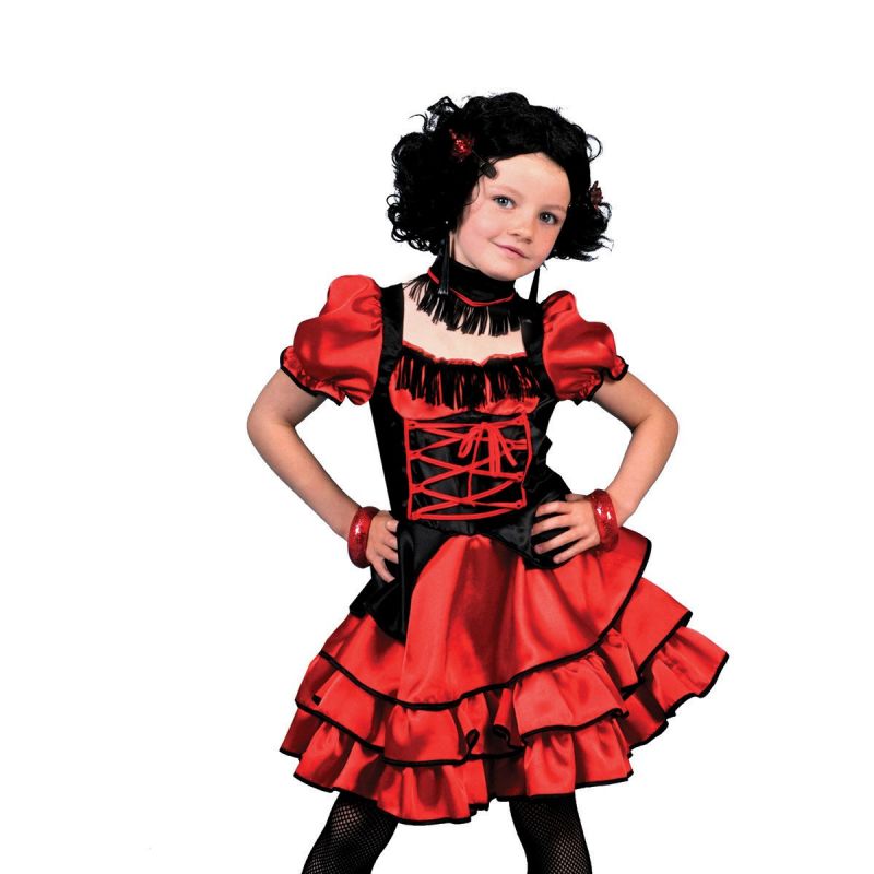 saloongirl-abby-kind<br>
Saloongirl Abby Kostüm. Es ist im trendigen schwarz und rot gehalten. Auffällig sind der luftige Rüschenrock und das Oberteil in Korsagen Optik
<br>
Home/Kostüme/Cowboy & Indianer/Kinder<br>
[http://www.pierros.de/produkt/saloongirl-abby-kind, jetzt auf Pierros.de kaufen]  - Pierros Kinderkostüme - Mayen- Bild 1