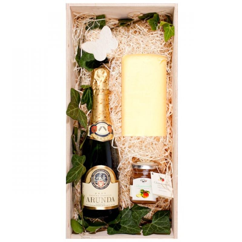 Champagner-Zauber: Geschenkkörbe, Präsentkörbe, Firmengeschenke, Lieferservice, Versandservice, alpenweit, Stuttgart, Alpiner Lifestyle: Feinkost & Design. Geschenkkorb, Präsentkorb, Präsente,Kundengeschenke,  Firmengeschenke, Geschenkboxen, Geschenkkartons. - alpenweit - Alpiner Lifestyle - Feinkost & Design - Stuttgart- Bild 1