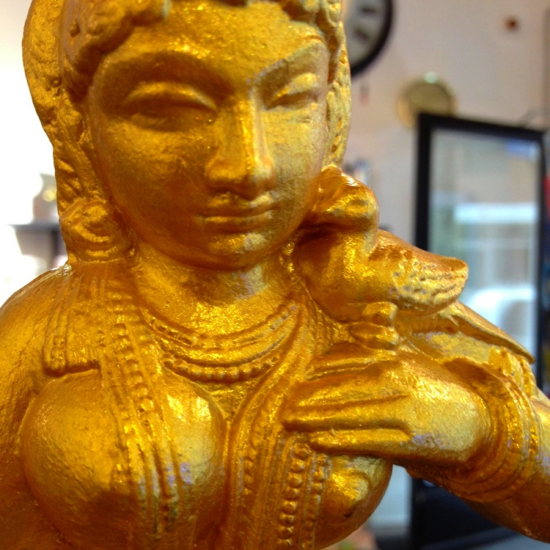 Buddha in Gold 28cm aus Messing - Surprise Geschenke & Wohnaccessoires - Köln- Bild 4