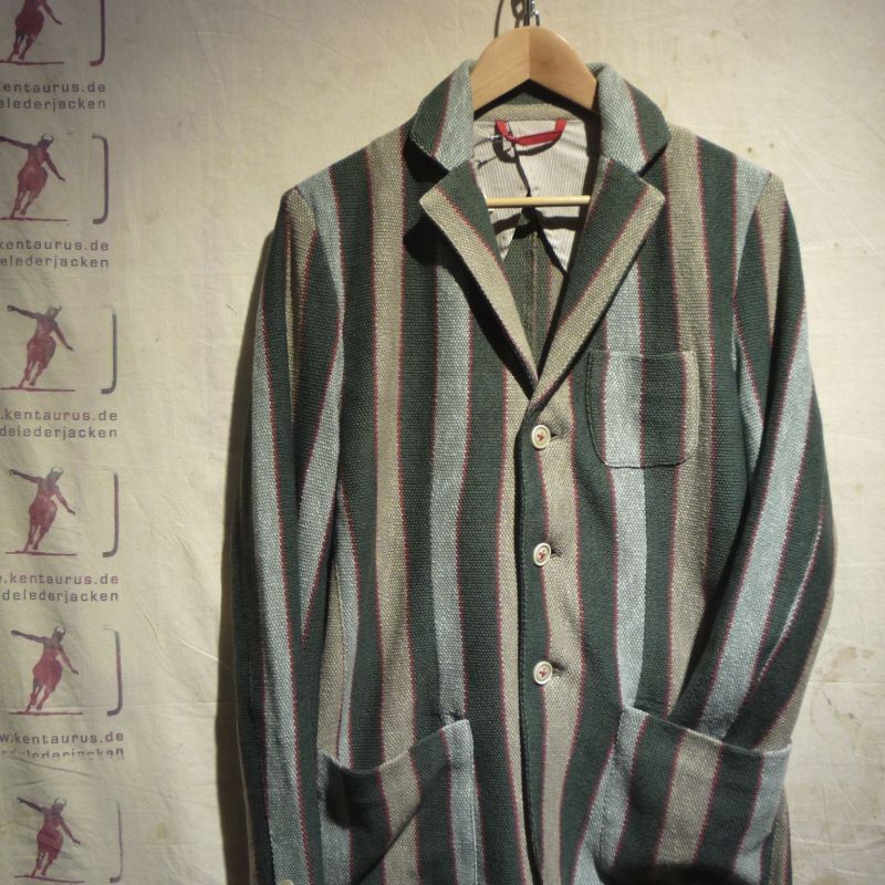 McRitchie  SS2015: Hawich Jacket green stripe cotton, EUR 550,- - Kentaurus Pferdelederjacken - Köln- Bild 1