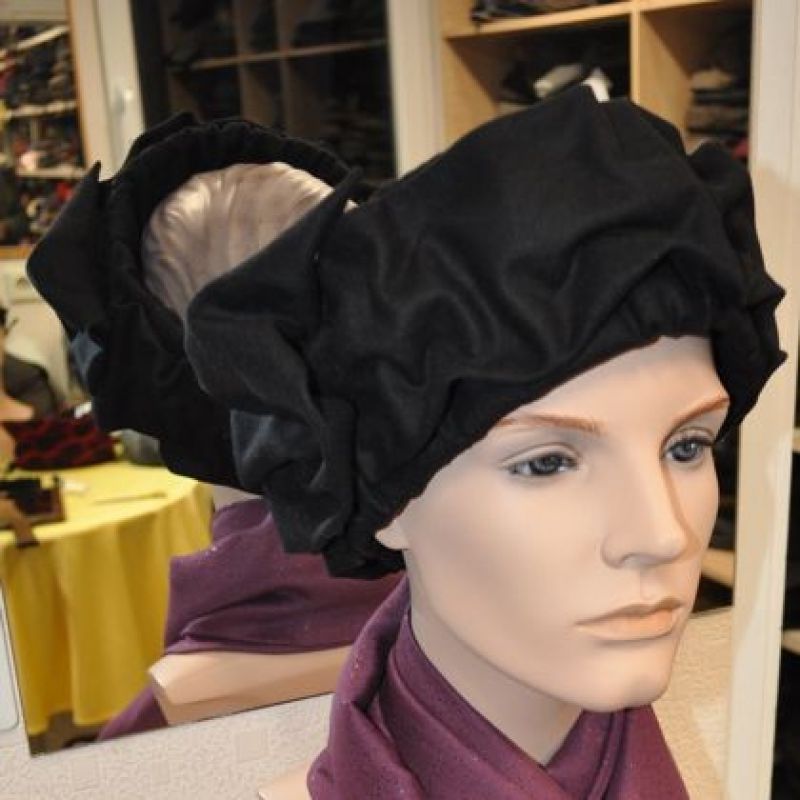 eigenes Stirnband in glatt schwarz - Beisel Hüte - Speyer- Bild 1