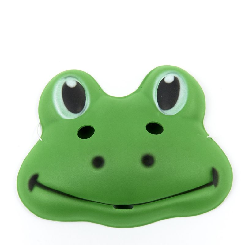 maske-happy-frog<br>
Lustige grüne Froschmaske mit lächelndem Froschgesicht und Augenlöchern. Einheitsgröße.
<br>
Home/Accessoires/Masken<br>
[http://www.pierros.de/produkt/maske-happy-frog, jetzt auf Pierros.de kaufen]  - Pierro's Karnevalsmasken - Mayen- Bild 1