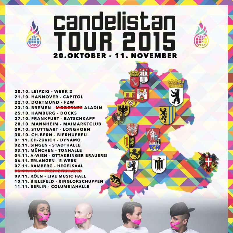 Culcha Candela mit der Candelistan-Tour 2015