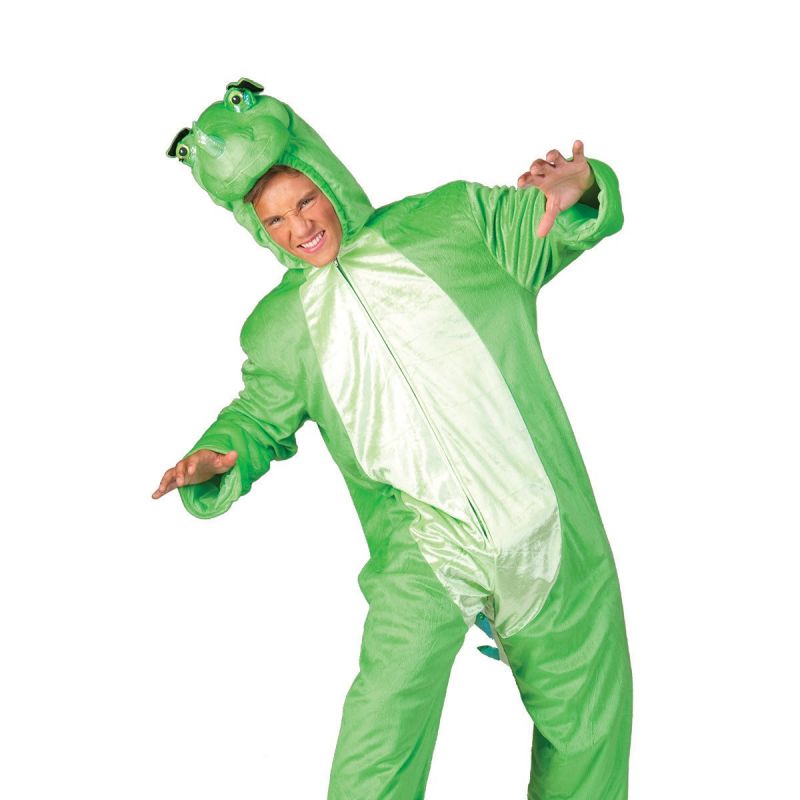 drache-fido<br>
Anzug 100% Polyester in grün weiß
<br>
Home/Kostüme/Tierkostüme/Herren<br>
[http://www.pierros.de/produkt/drache-fido, jetzt auf Pierros.de kaufen]  - Pierro's Tierkostüme - Mayen- Bild 1