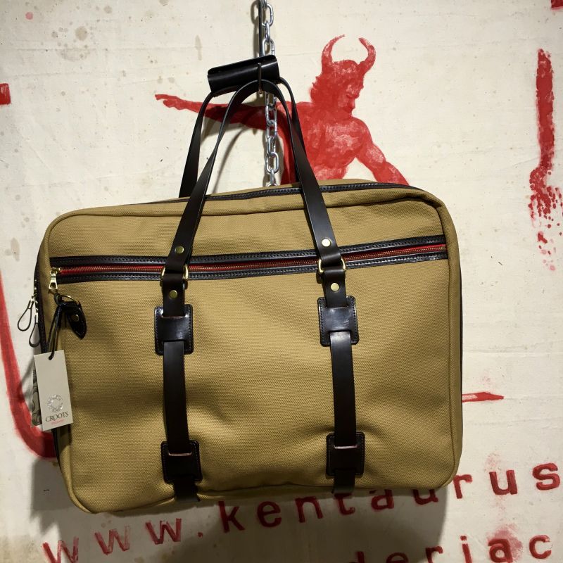 Croots: limited edition khaki canvas laptop-bag ( €420,-) and flight bag ( € 520,-) - Kentaurus Pferdelederjacken - Köln- Bild 1