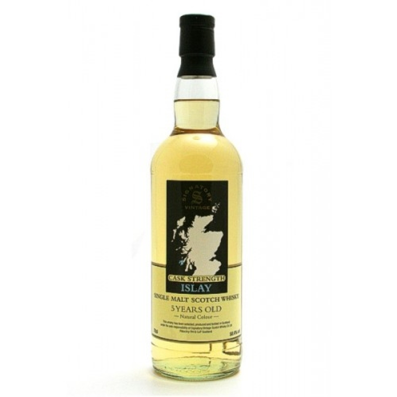 Cask Strength Islay Single Malt Scotch Whisky - 5 Jahre - Signatory Vintage - Brühler Whiskyhaus - Brühl- Bild 1