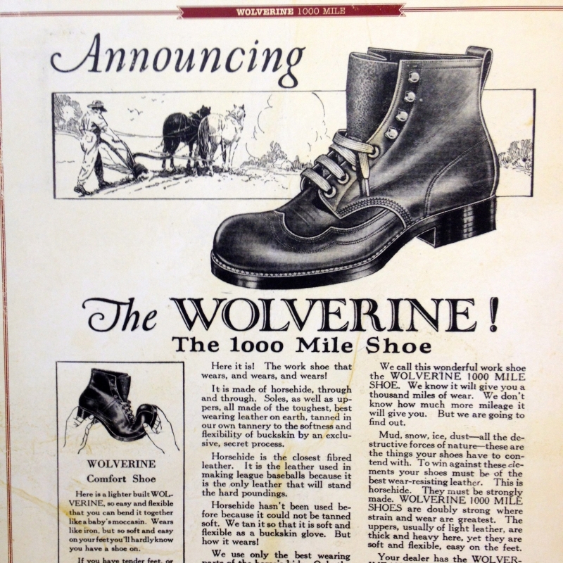 Demnächst treffen die ersten Modelle von WOLVERINE ein, wir führen dann die legendären 1000 Miles Boots in unserem Store.
Made in USA seit 1883.  - KINGS & BASTARDS - Leinfelden- Bild 2
