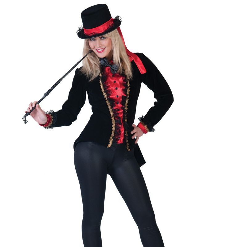 jacke-zirkusdirektorin-zoe-schwarzrot<br>
Manege frei für diese zauberhafte Zirkusdirektorin. Die aufwendig gestaltete, schwarze Jacke ist tailliert und mit rotem glänzenden Stoff verziert. Mit einer schwarzen Leggins oder Hose kombiniert   ist sie ein absolutes Highlight für Halloween, Karneval oder Mottopartys. Herzlich willkommen im Zirkus!
<br>
Home/Kostüme/Berufe/Damen<br>
[http://www.pierros.de/produkt/jacke-zirkusdirektorin-zoe-schwarzrot jetzt auf Pierros.de kaufen]  - PIERRO'S in Frechen - Frechen