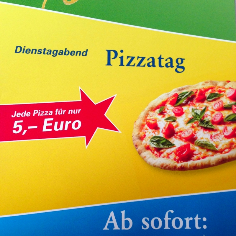 Dienstagabend Pizzatag, jede Pizza für nur 5€ - Restaurant Trompeter von Säckingen - Karlsruhe