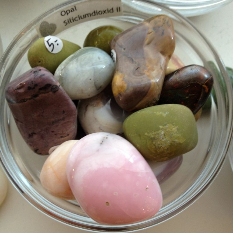 Pinkopal, Andenopal, allgemeiner Opal aus Mexiko, Peru, Madagaskar Trommelstein - Steinkreis Mineralien & Gesundheit - Stuttgart