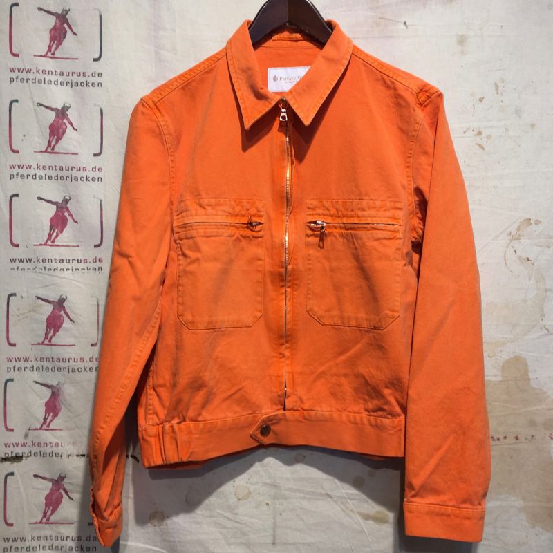 Private White V.C. SS16: Goodwood Mechanics Jacket, cotton drill washed orange, Grösse: M bis XXL,  EUR 422,- - Kentaurus Pferdelederjacken - Köln