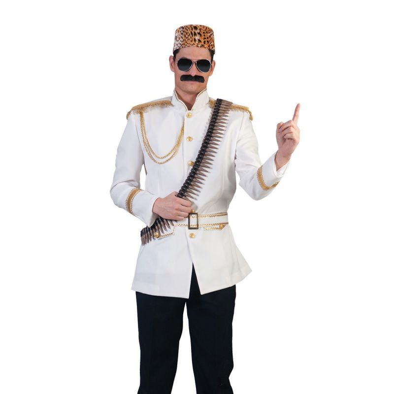 diktator<br>
Mit diesem aufwendig gestalteten Kostüm sind Sie vielleicht nicht der beliebteste Gast auf der Party, aber sicherlich der meist beachtete. Die weiße Jacke mit Gürtel ist mit goldenen Knöpfen und Applikationen verziert und ein absoluter Hingucker. 
<br>
Home/Kostüme/Berufe/Herren<br>
[http://www.pierros.de/produkt/diktator, jetzt auf Pierros.de kaufen]  - PIERRO'S in Mayen - Mayen