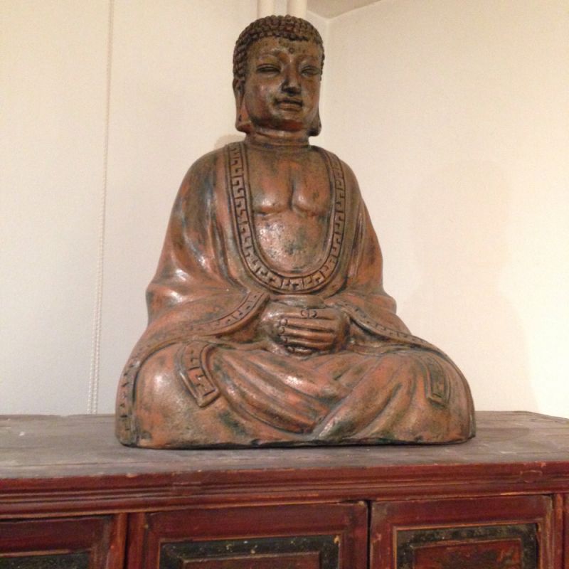 Buddha aus Terracotta - Living asia Wohnimpressionen aus Fernost - Ulm