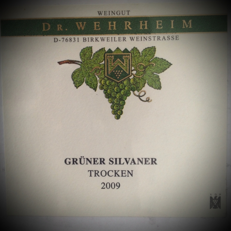 Weingut Dr. Wehrheim / grüner silvaner / Deutschland 2009 - Ristorante Etrusca - Köln