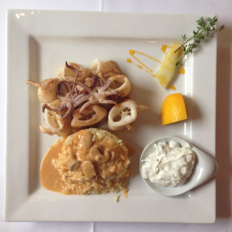 Kalamares mit Reis - Restaurant El Greco - Stuttgart