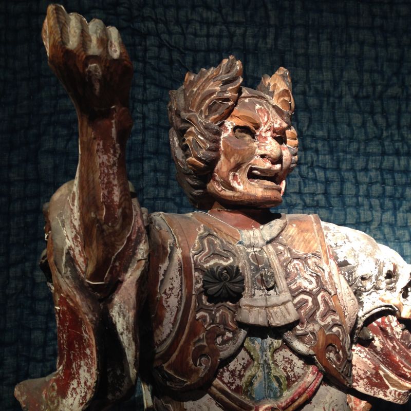 japanischer Himmelswächter, antik - GALERIE ARABESQUE - Teppiche - Textilien - Skulpturen aus Asien und Europa - GALARIE ARABESQUE - Stuttgart