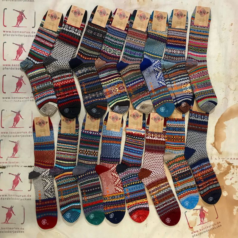 Chup Socks von Glen Clyde aus Japan, Wolle und Baumwolle, M und L , EUR 40,- - Kentaurus Pferdelederjacken - Köln