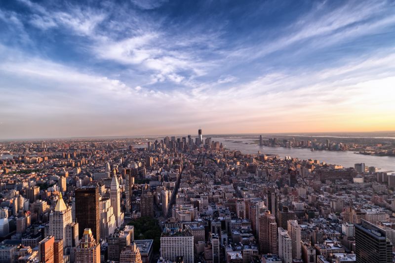 Michael Klapsing  / pixelio.de / New York / Amerika / Stadt / Blick, Empire State Building  