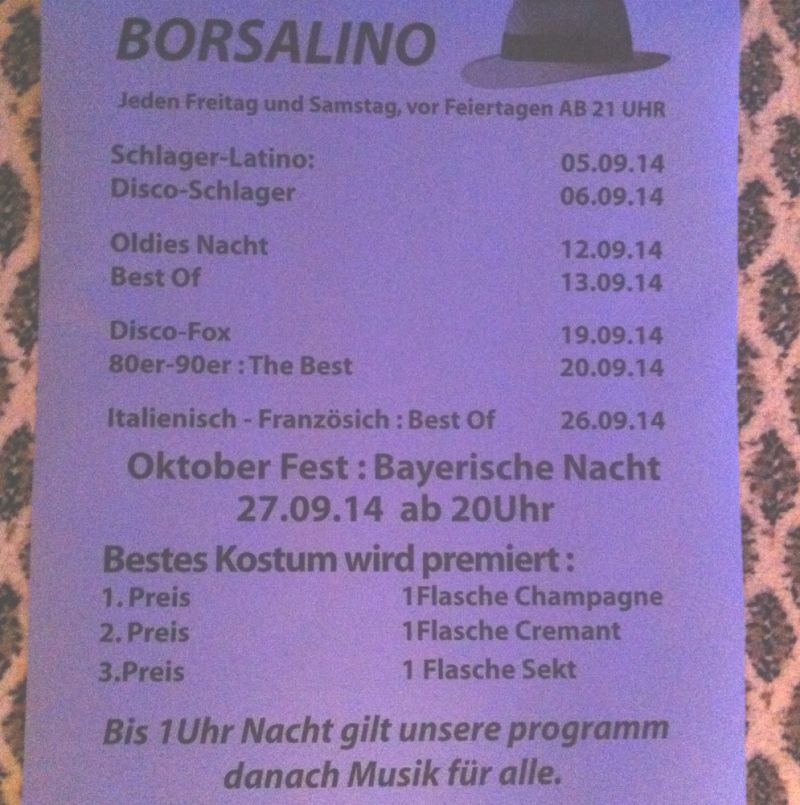 Eintrag #14218 - Borsalino Tanztreff - Saarbrücken
